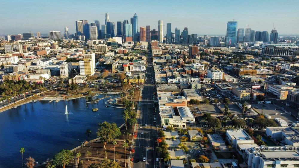 アメリカの都市の風景